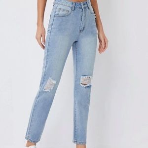 Cropped Mom Jeans